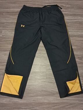 Under Armour Warm Up Pants Black / Yellow Men's XL